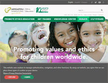 Tablet Screenshot of ethicseducationforchildren.org
